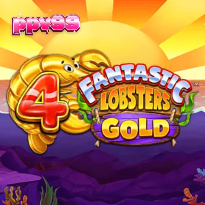 Tampilan visual slot 4 Fantastic Lobsters Gold dengan tema bawah laut yang cerah